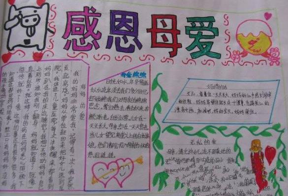 2023年母亲节手抄报精选