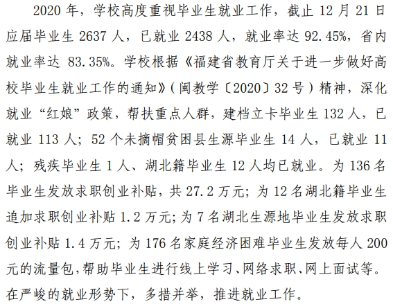 泉州医学高等专科学校就业率及就业前景怎么样（来源2023年高等职业教育质量年度报告）