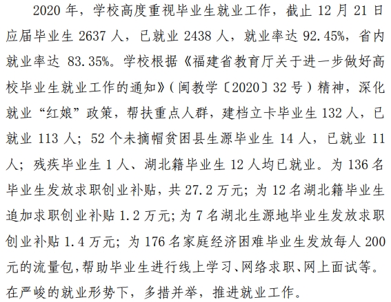 泉州医学高等专科学校就业率及就业前景怎么样（来源2023年高等职业教育质量年度报告）