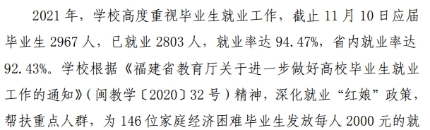 泉州医学高等专科学校就业率及就业前景怎么样（来源2022年高等职业教育质量年度报告）